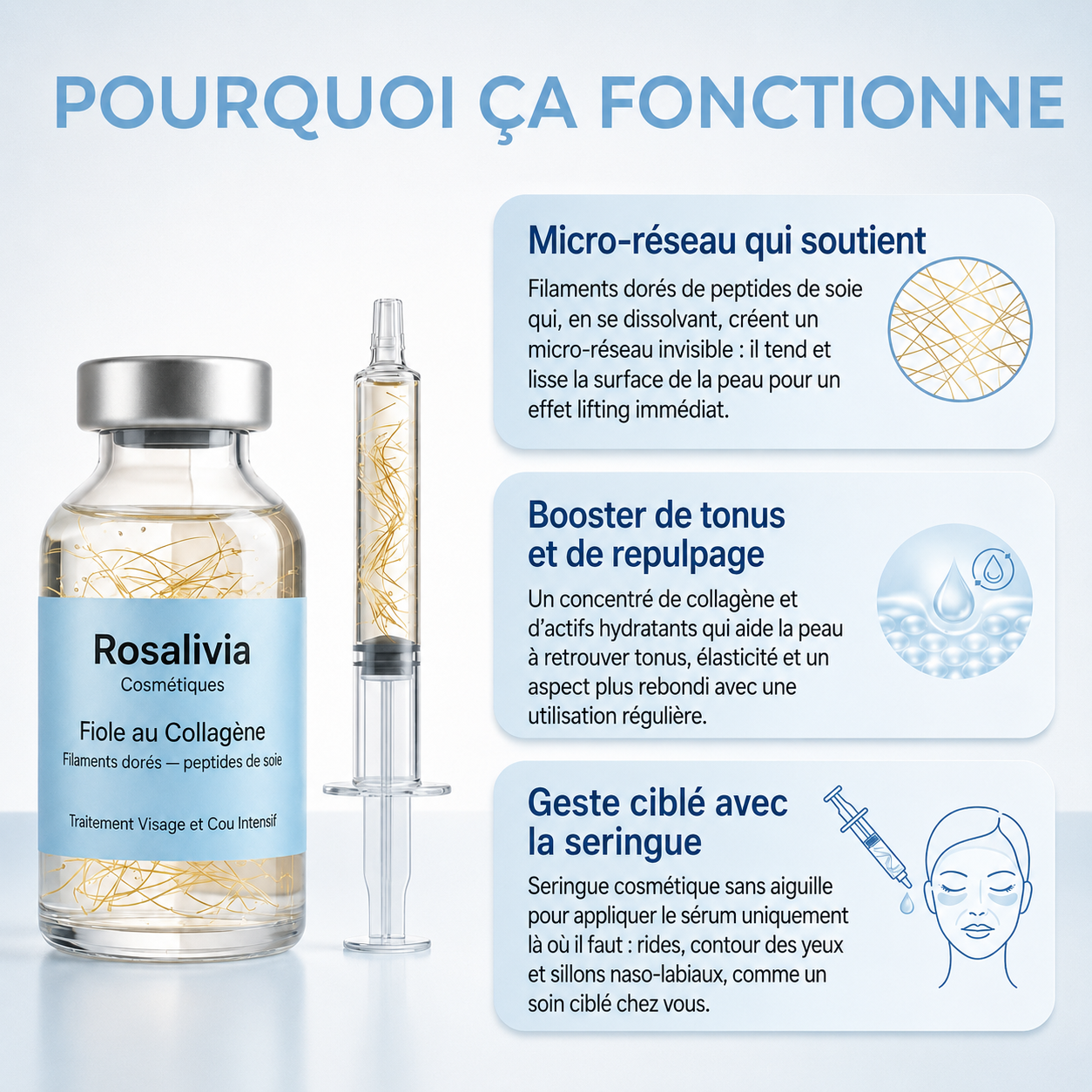 Fiole au Collagène Rosalivia