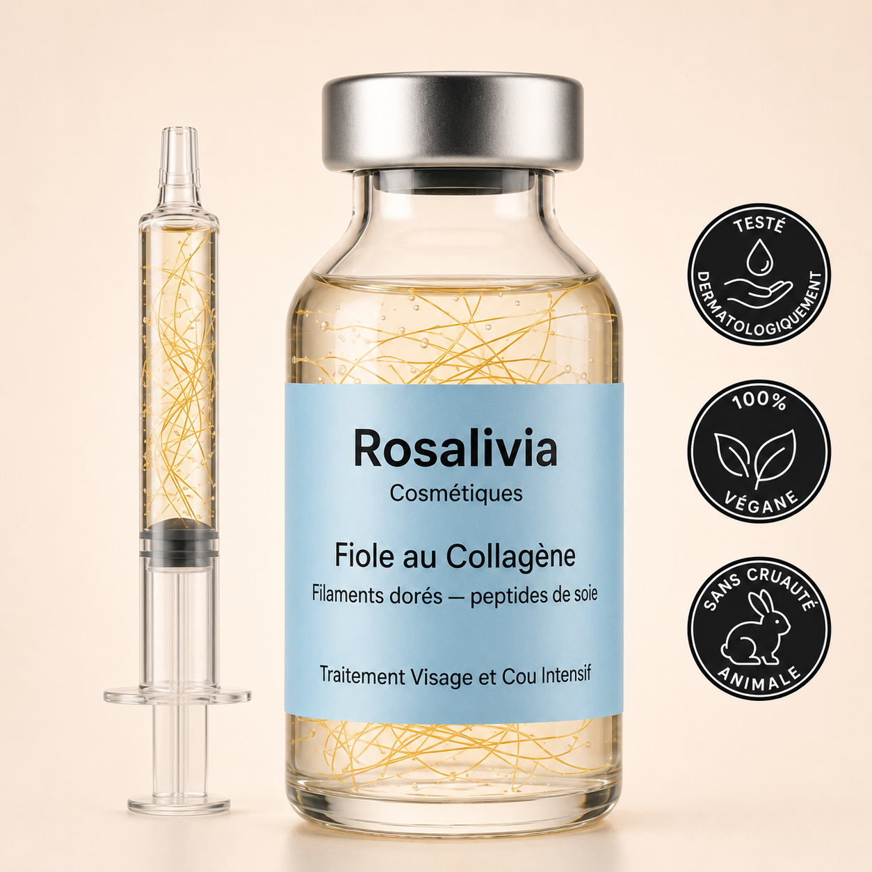 Fiole au Collagène Rosalivia