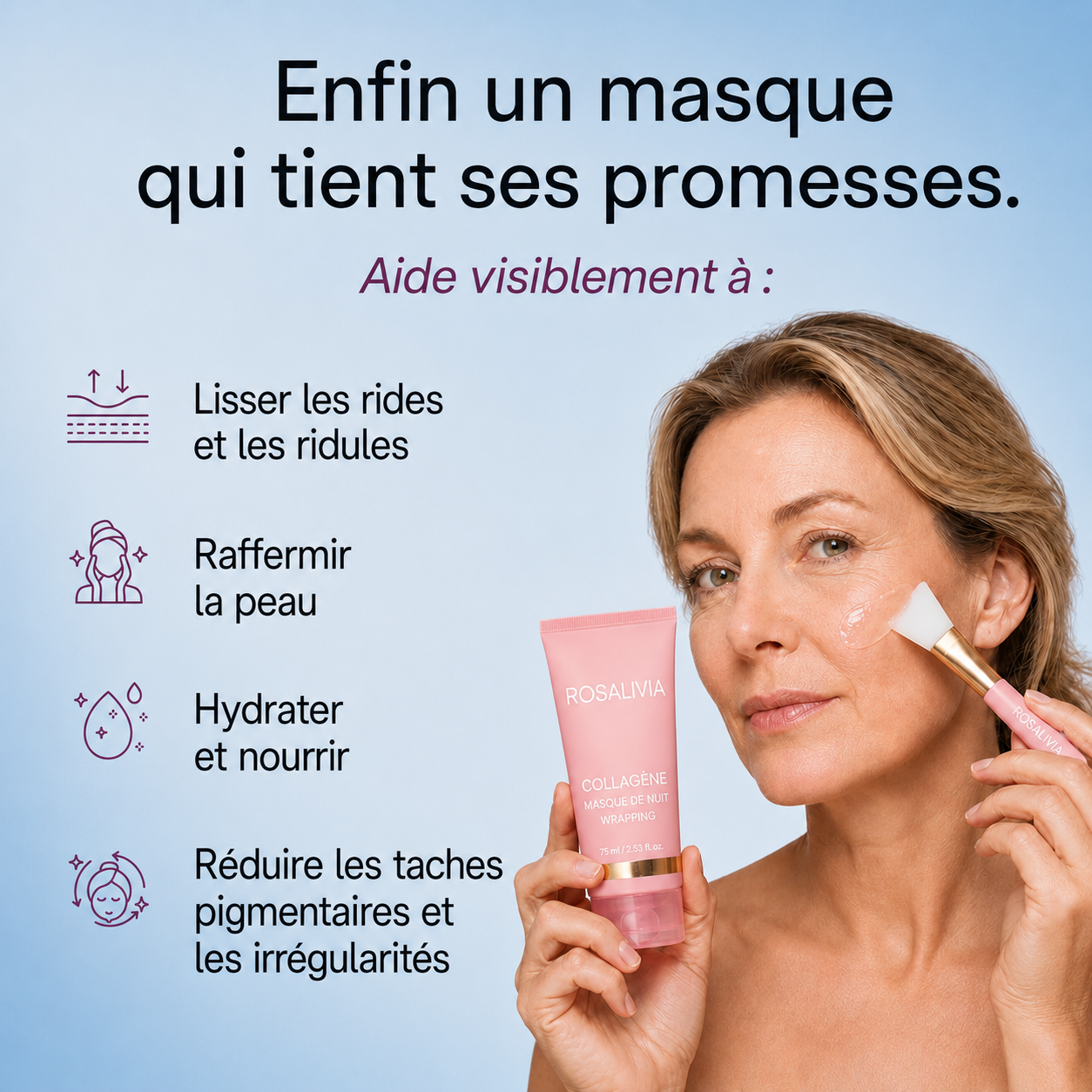 Masque de nuit au collagène VoluFine