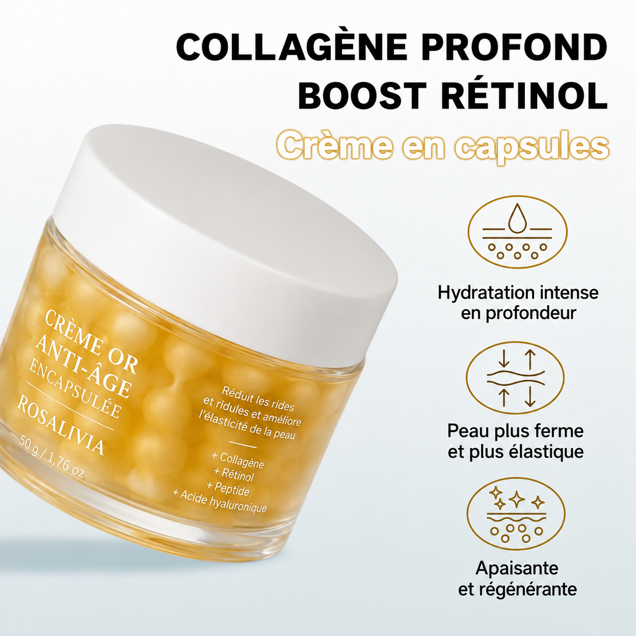 Crème raffermissante au collagène