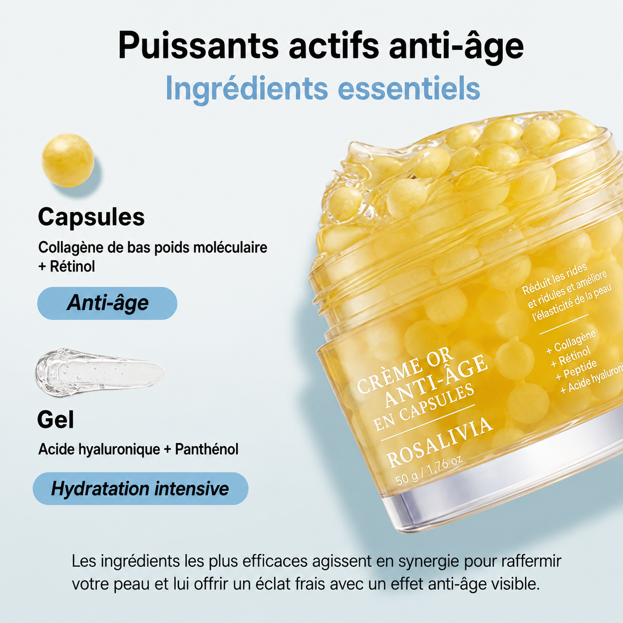 Crème raffermissante au collagène